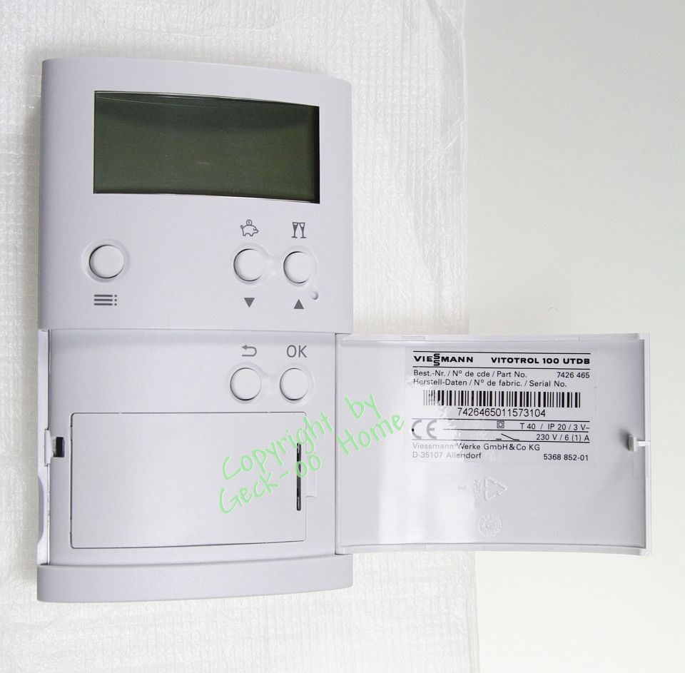 Viessmann vitotrol 100 UTDB espace/Thermostat controle 7426465 +1 an ...